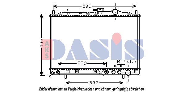 AKS DASIS Radiaator,mootorijahutus 510053N